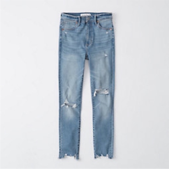 Abercrombie & Fitch Super High Rise Skinny Ankle Jeans  8XS Curve Love - Picture 1 of 7